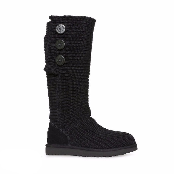 UGG Shoes - Black Classic cardy knit ugg boots